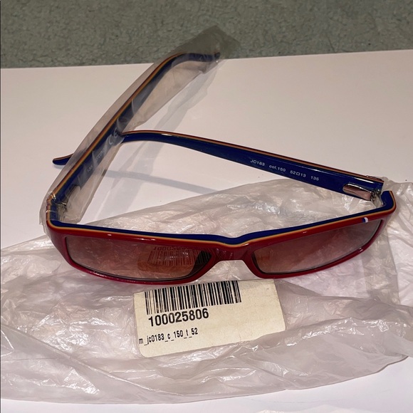 Just Cavalli Accessories - ✨ NOS Just Cavalli JC183 Red & Blue Oval Sunglasses | Pristine NWOT ✨